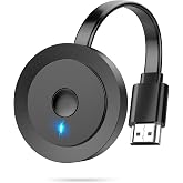 2026 Wireless HDMI Display Adapter 4K, Portable Screen Mirror Dongle, WiFi Casting Video/Audio for Phone, Pad, Android, Tablet, Laptop, Windows to TV/Monitor/Projector, Miracast, Airplay, DLNA