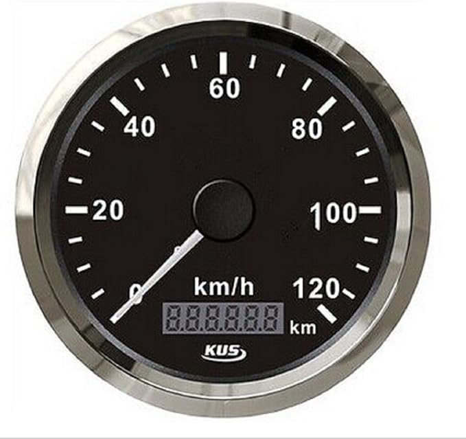 Amazon KUS ブランド 120KMH GPSスピードメーター 速度計 ゲージ 車用 オートバイ用 スピードメーター 車＆バイク