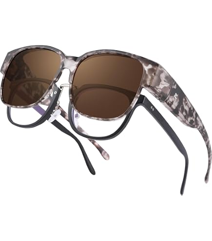 Polarized Fit Over Sunglasses Oversized UV Protection TR90 Amazon.com: TJUTR Polarized Fit Over Sunglasses for Women  main image 4