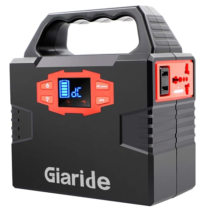 Portable Generator, GIARIDE 150Wh Solar Power Inverter 40800mAh Battery