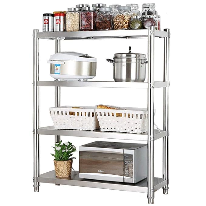 Soporte grande para microondas con gabinetes Tostador Horno Estante de