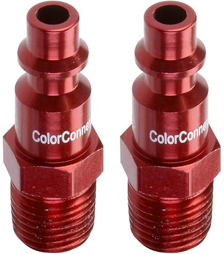 ColorConnex X-flo Coupler Industrial Type D 1/4 In. FNPT Red