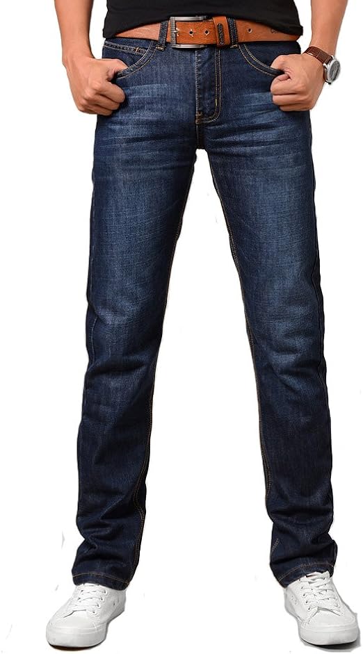 Mens Casual Thick Denim Jeans (38) at Amazon Men’s Clothing store