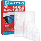 5MIL Thermal Laminating Pouches (150 Count) | Letter, Photo, Card, Notecard, ID Badge and Business Card Sizes | Dry-Erase Fri