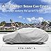 KAKIT Car Cover All Weather Outdoor Car Cover Durable Protect Car Paint with Free Anti-Theft Lock,Fits Sedan up to 185