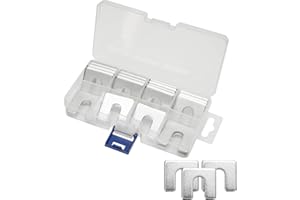 AUIKTARER 30Pcs Auto Body Fender Alignment Shim - 1/16" & 1/8" Thick Body Shims with 3/8" Slots - Durable Fender Adjustment Tool Set