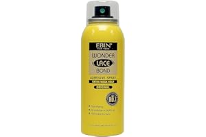 EBIN NEW YORK Wonder Lace Bond Adhesive Spray Original - Extra Mega Hold 2.7oz/ 80ml | Daily Use, Fast Drying, No Residue, No Build-up, Powerful Hold, All-day Hold, Daily Wig Application