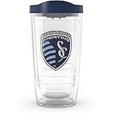 Tervis MLS Sporting Kansas City - Primary Logo Made in USA Double Walled Insulated Tumbler Travel Cup Keeps Drinks Cold & Hot, 16oz, Classic