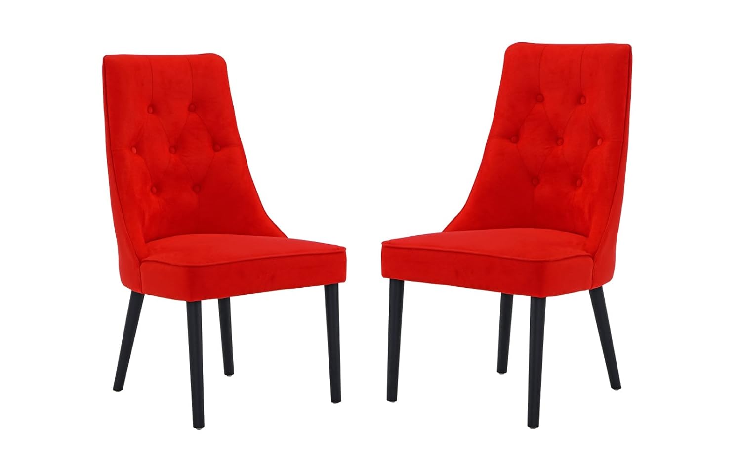 Best tufted wingback dining chair red