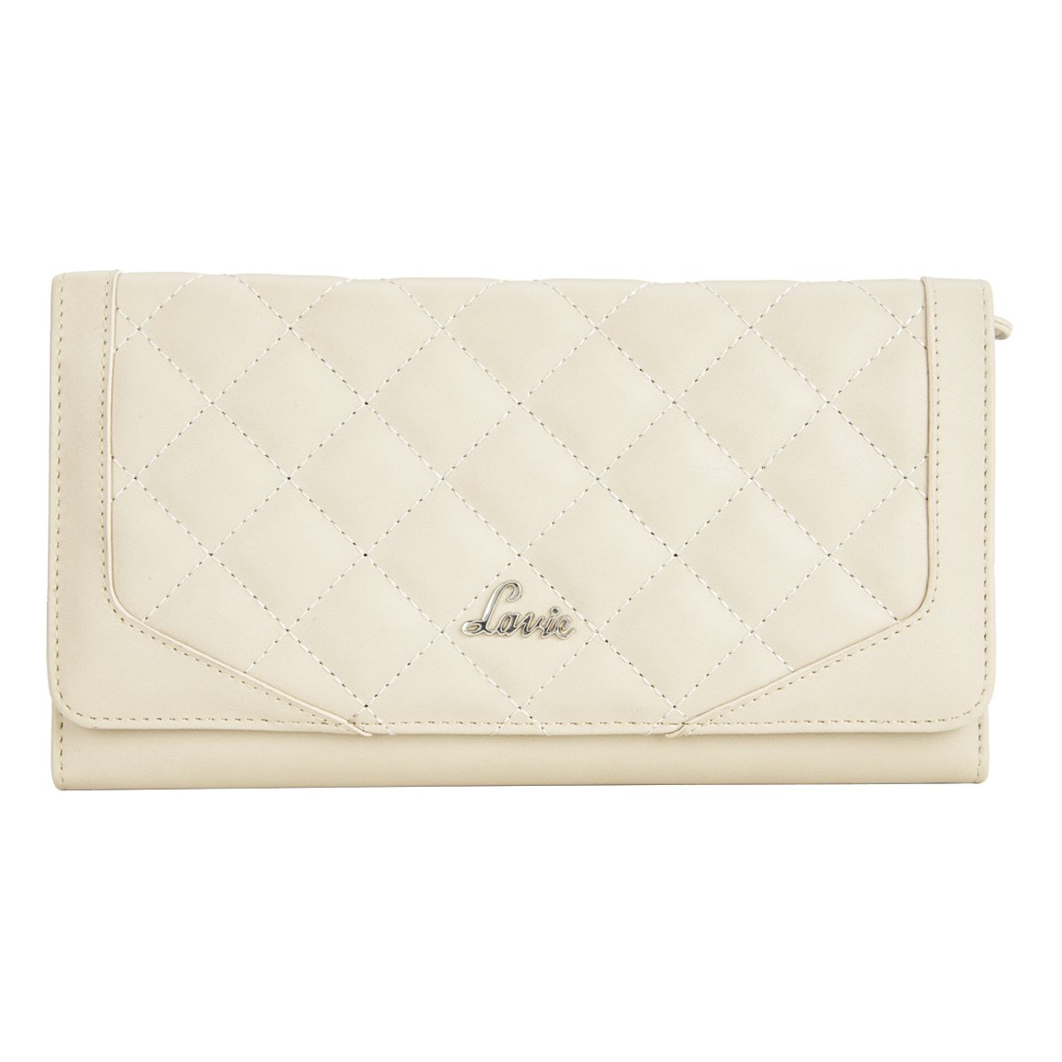 lavie roma women's clutch (beige)