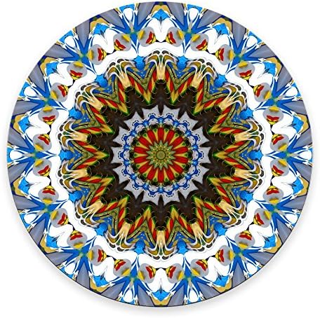 SSOIU Gaming Mouse Pad Custom,Abstract background Geometric designs Round Mouse pad