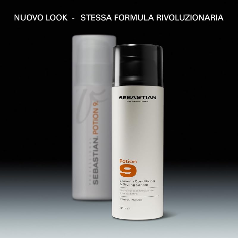 Sebastian Professional Potion 9 Leave-In Conditioner & Styling Cream – Crema nutriente leave-in per capelli morbidi, idratati e luminosi con tenuta flessibile, 500ml