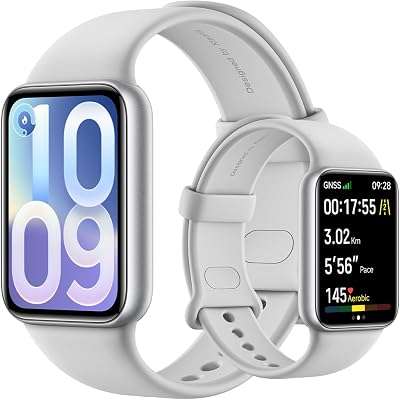 Smart Band 10 Pro, Bracelet Connecté, Argent