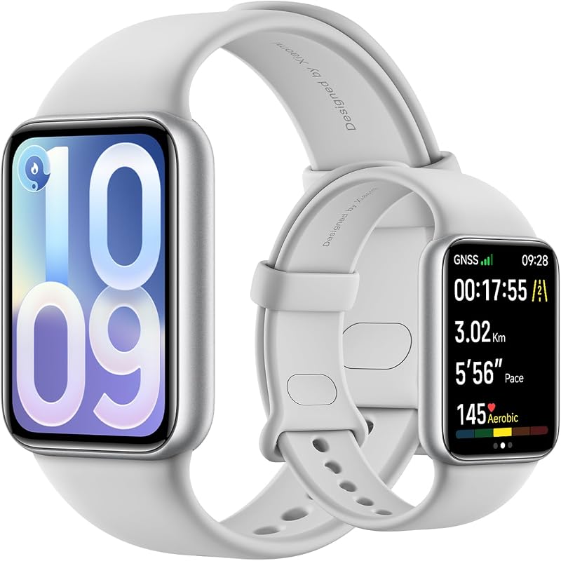 Smart Band 10 Pro, Bracelet Connecté, Argent