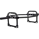 Fitvids Olympic 2-Inch Hex Weight Lifting Trap Bar for Strength Training, 500-Pound Capacity, Safety Clips, Home Gym for Shoulder Presses, Shrugs, Back Rows, Weightlifting