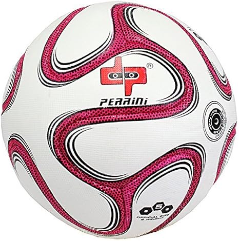 Perrini Oficial Tamaño 5 Brazuca Balón de Fútbol Rosa: Amazon.es ...