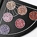 UCANBE Glitter Eyeshadow Palette Metallic Glitter Shimmer Eye Shadow Highly Pigmented Sparkle Makeup Kit (A: mature)