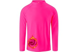 OYJ Youth Boys Compression Thermal Shirt Long Sleeve Fleece Lined Athletic Baseball Football Undershirts Sports Base Layer