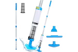 4 in 1 Cordless Rechargeable Small Pool Vacuum spa hot tub 90 Mins Running Time, 12 Gallons/Min Powerful Suction