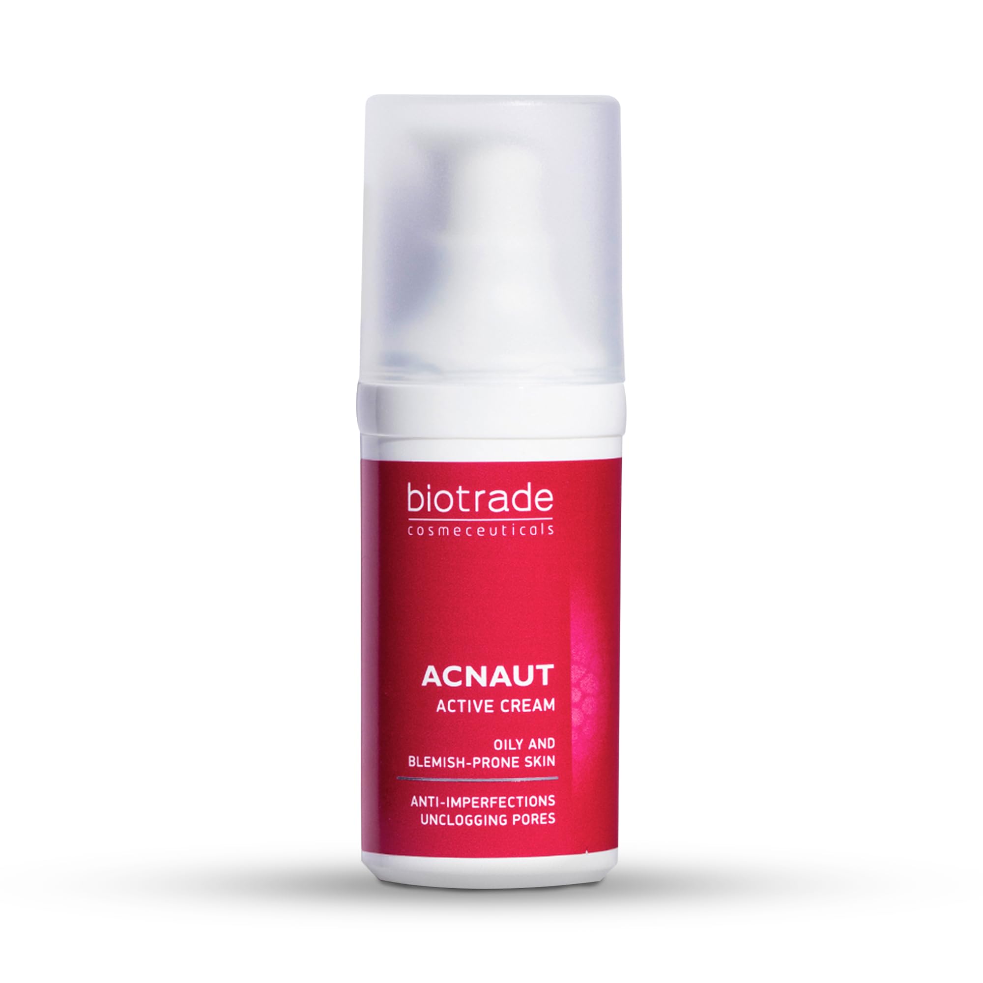 Biotrade Acnaut Active Cream For Oily & Blemish-Prone Skin - Acne Cream with Niacinamide that Clears Breakouts, Unclogs Pores and Controls Oily Skin - 30 mL