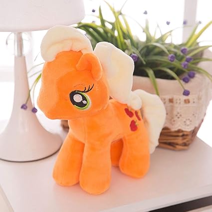 Thboxes Little Pony Rainbow Plush Soft Kids Hug Stuff Toy 20cm Toy Doll Gift Orange 20cm