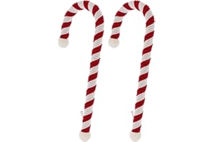 Haute Decor Candy Cane Stocking Holder (Large Classic 2-Pack) - Lightweight Yet Holds up to 10 pounds - Hang Your Christmas Stockings in Style