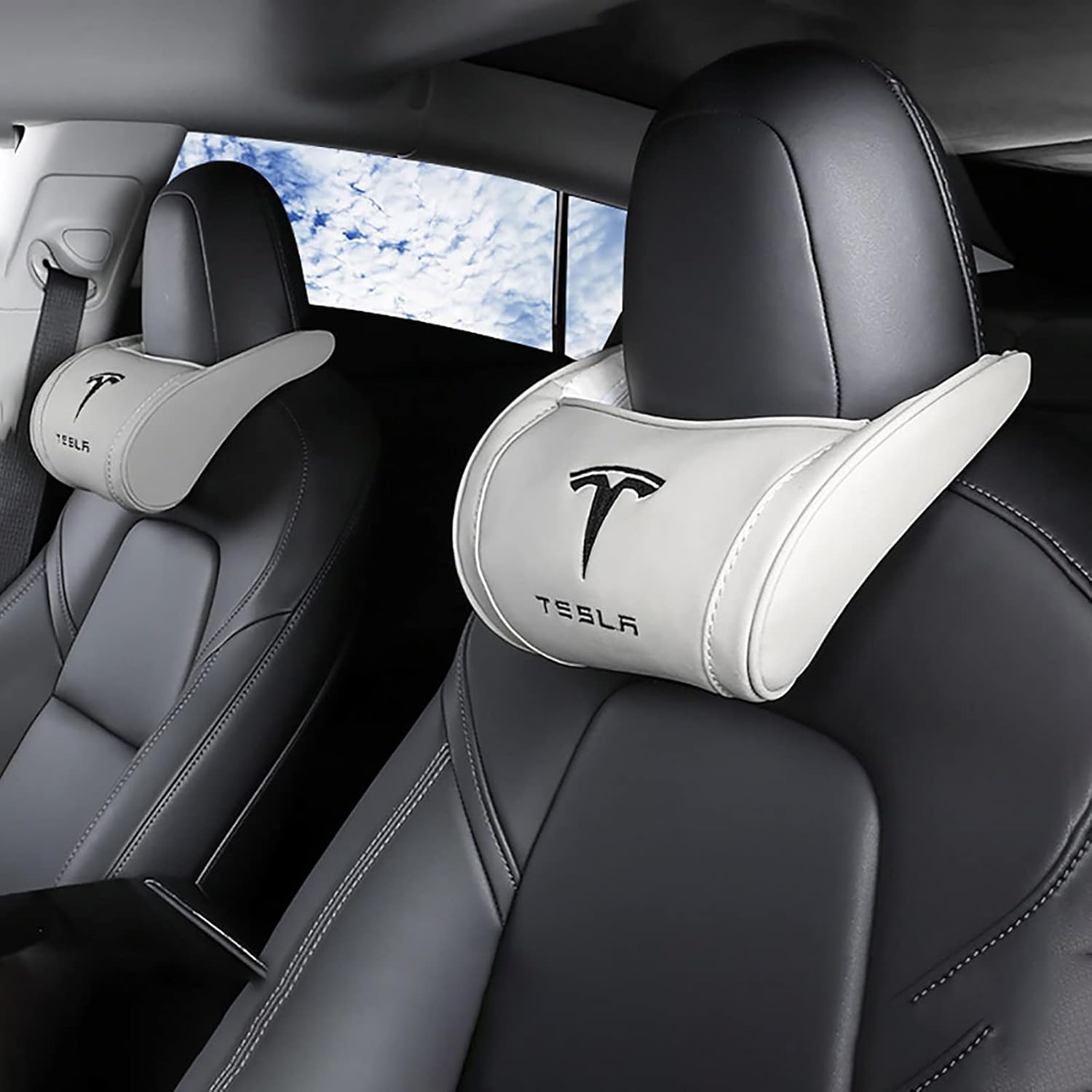 Cushions/pillow for Tesla Model 3 S X Car Seat Headrest neck pillow cushion Auto neck headrest