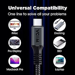 VCOM USB 4 Cable for Thunderbolt 4 Cable 4 FT, 100W