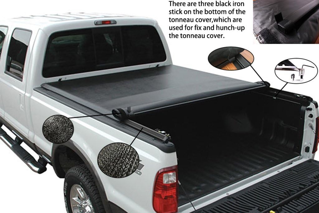 Raftudrive Soft Roll Up Tonneau Cover Fit 2015 2016 F150 8ft Long Bed Tonneau Covers Amazon Canada