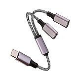 Fidioto USB C to Dual C Female Adapter, USB C