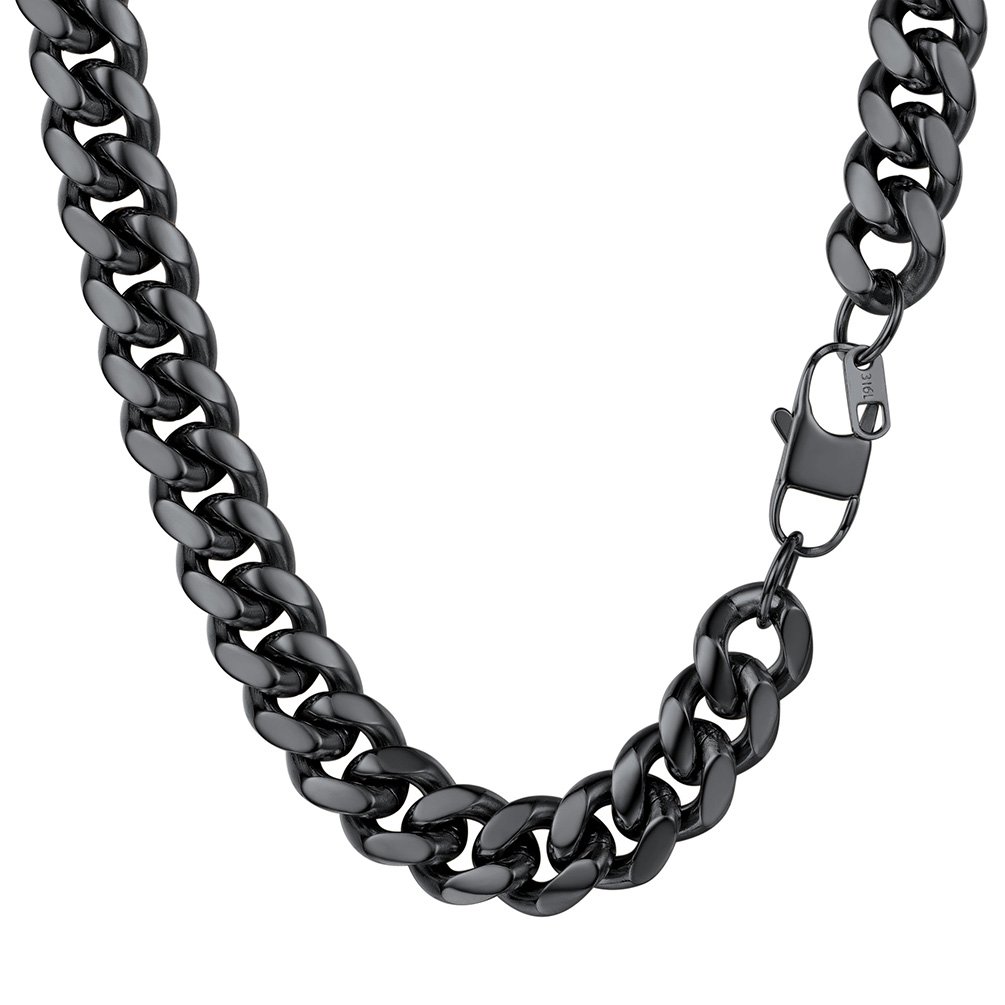 Men Chunky Chain, 6/10/14mm Miami Cuban 