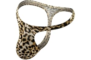 Men's Thong G String Underwear - Leopard Print Mens Thong Underwear