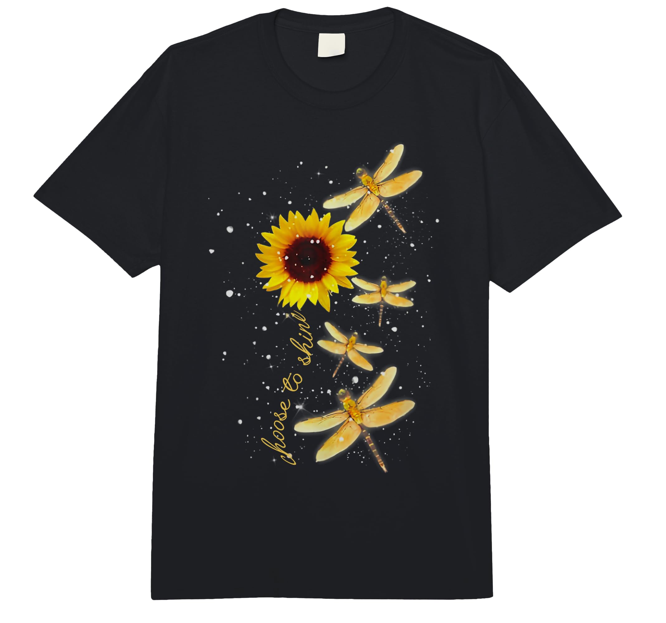 Photo 1 of (in red) Dragonfly Sunflower Teacher Growth Mindset Choose To Shine Comfort Colors Adult Heavyweight T-shirt red color 2XL