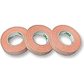 Micropore Tan Surgical Tape - 3 roll pack(0.59 in×10 yd)- hypoallergenic latex-free - non-woven medical tape for skin-friendl