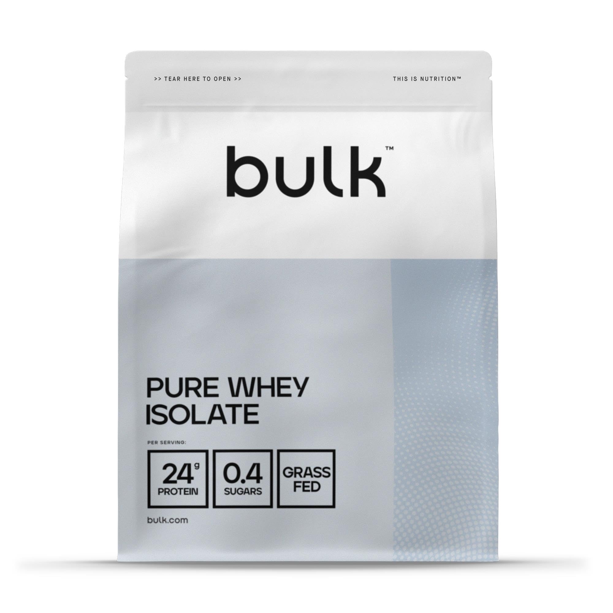 Bulk Pure Whey Protein Isolate, Protein Powder Shake, Chocolate Caramel, 1 kg, Packaging May Vary