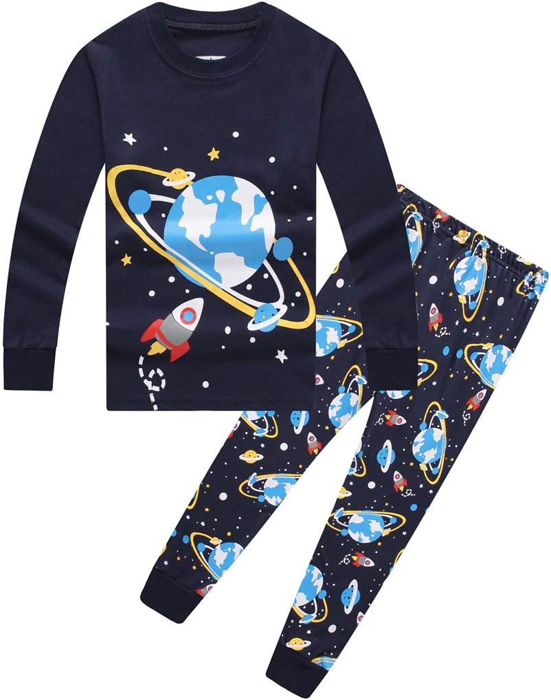 Boys Christmas Pyjamas Set Eat Game Sleep Repeat Cotton Sleepwear Kids Casual Night Wear