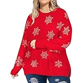RITERA Plus Size Sweater for Women Pullover Crewneck Knit Side Split Sweatershirt Winter Casual Basic Oversize XL-5XL