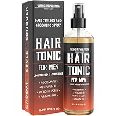 Viking Revolution Hair Tonic for Men - Sandalwood Texture Spray - 12.7 oz | Formulated with Rosemary, Argan Oil &amp; Witch Hazel - Light Hold, Low Shine - Texture Spray for Styling - Sandalwood Scent