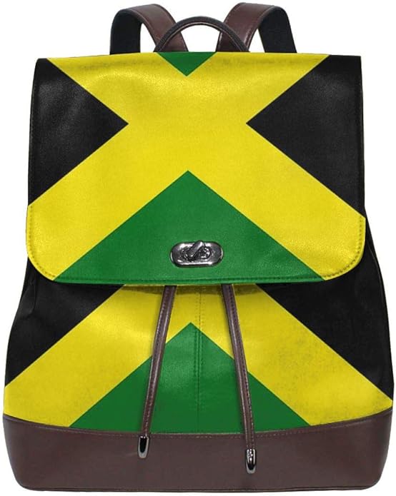 Women Leather Backpack Jamaica, Schoolbag Casual Daypack School Travel