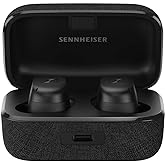 Sennheiser Momentum True Wireless 3 Earbuds -Bluetooth in-Ear Headphones for Music and Calls with ANC, Multipoint connectivity, IPX4, Qi Charging, 28-Hour Battery Life Compact Design - Black