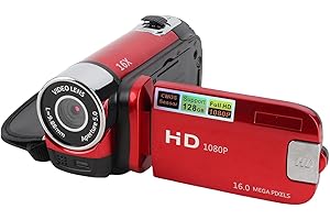 Video Camera Camcorder Digital Camera Recorder 1080P with 2.4 Inch Color Screen, 16MP 16X Zoom Anti Shake Camcorder Built in 