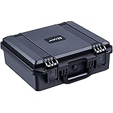 Lykus HC-3510 Waterproof Hard Case with Customizable Foam Insert, Interior Size 13.78x11.81x5.12 in,Suitable for camera,lens,drone,mic,flashlight,telescope,action cam,electronics,tools,and more