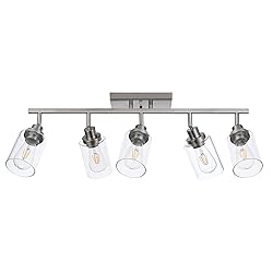 Wanluce 6 Light Track Lighting Kit - Brushed Nickel
