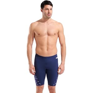 Arena Men's Performance Confetti Swim Jammer Intensive Training Professional Sports Bathing Suit