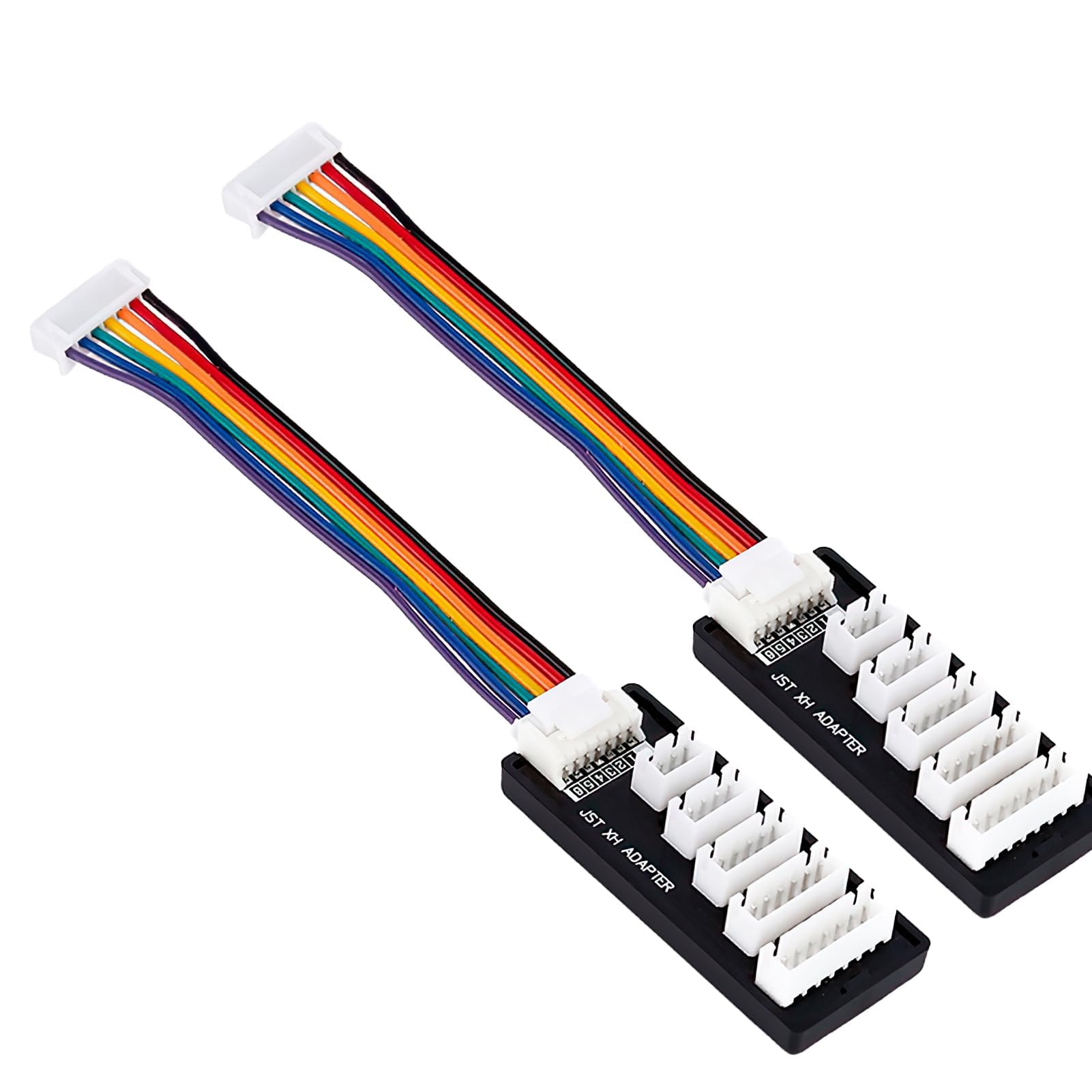2-Pack 2S-6S Balance Charger Expansion Board JST-XH Adapter Board for RC LiPo Batteries, Balance Charging Adapter with Cable, 2S-6S Balancer Charger Expansion Board for Battery Charging, Expansion Mod