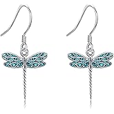 Dragonfly Earrings 925 Sterling Silver Turquoise Earrings Dragonfly Jewelry Christmas Gifts for Women