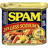 SPAM 25% Less Sodium, 12-Ounce Cans (Pack of 6)