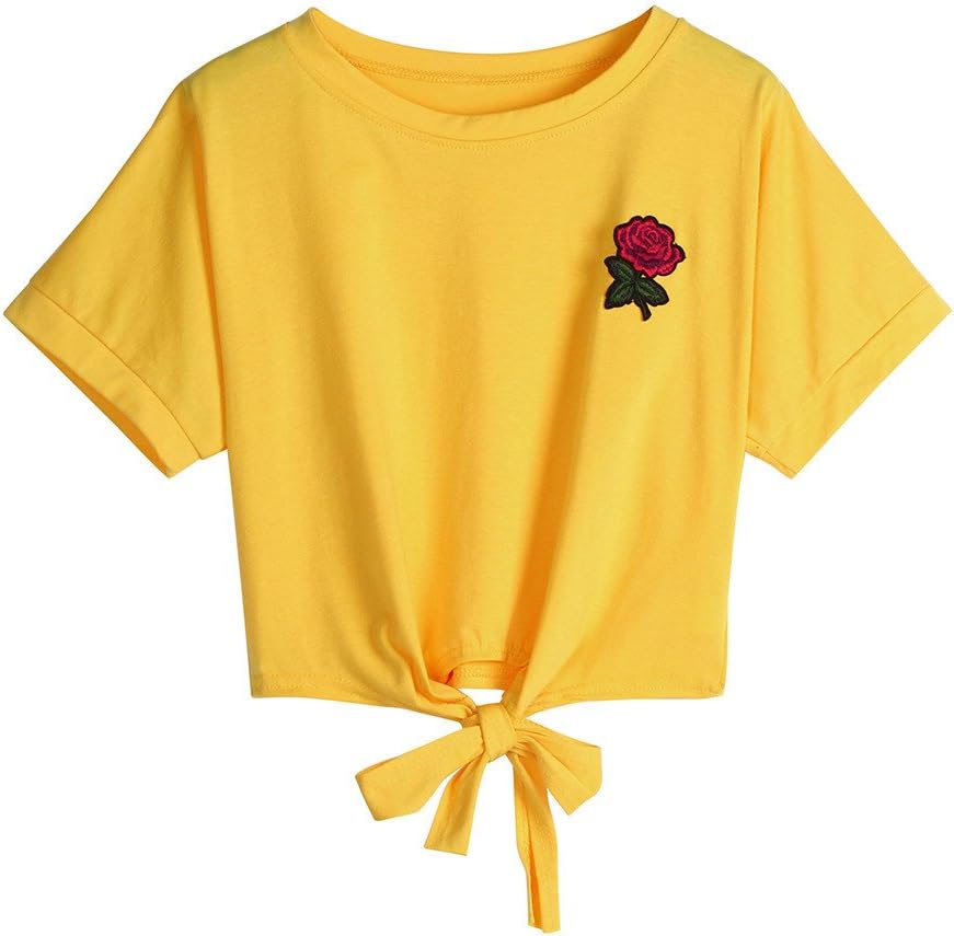 Yusealia Womens Shirts Casual Clearance Ladies Pineapple Printed V-Neck Short Sleeve Solid Cute Comfy Tee Shirt Blouse Summer Tunic Tops Sweatshirt for Teen Girls