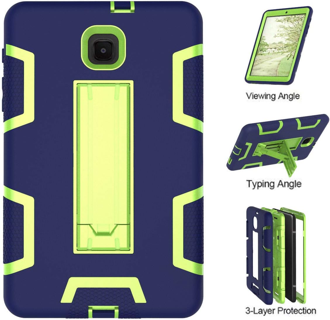 Ycxbox for Samsung Galaxy Tab A 8.0" T387 Case Cover, Defender Hybrid Shockproof Rugged Kickstand Stand Heavy Duty Kids Proof Protective Case for Samsung Tab A 8.0" SM-T387