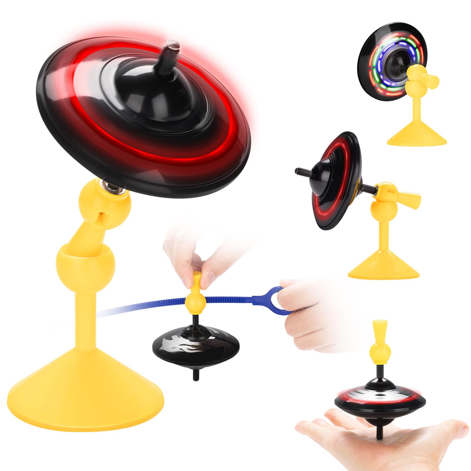Photo 1 of Spinning Top Gyroscope UFO Spinning Toy with Colorful LED Lights Novelty Toddler Kids Toy for 3-5, 5-7, 8-12 Years Old Boys and Girls, Great for Kids Birthday Gifts